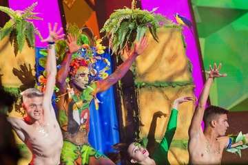 Concurso de maquillaje corporal del Carnaval de Las Palmas de GC (Foto Antonio Rico)
